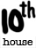 10th house glyph